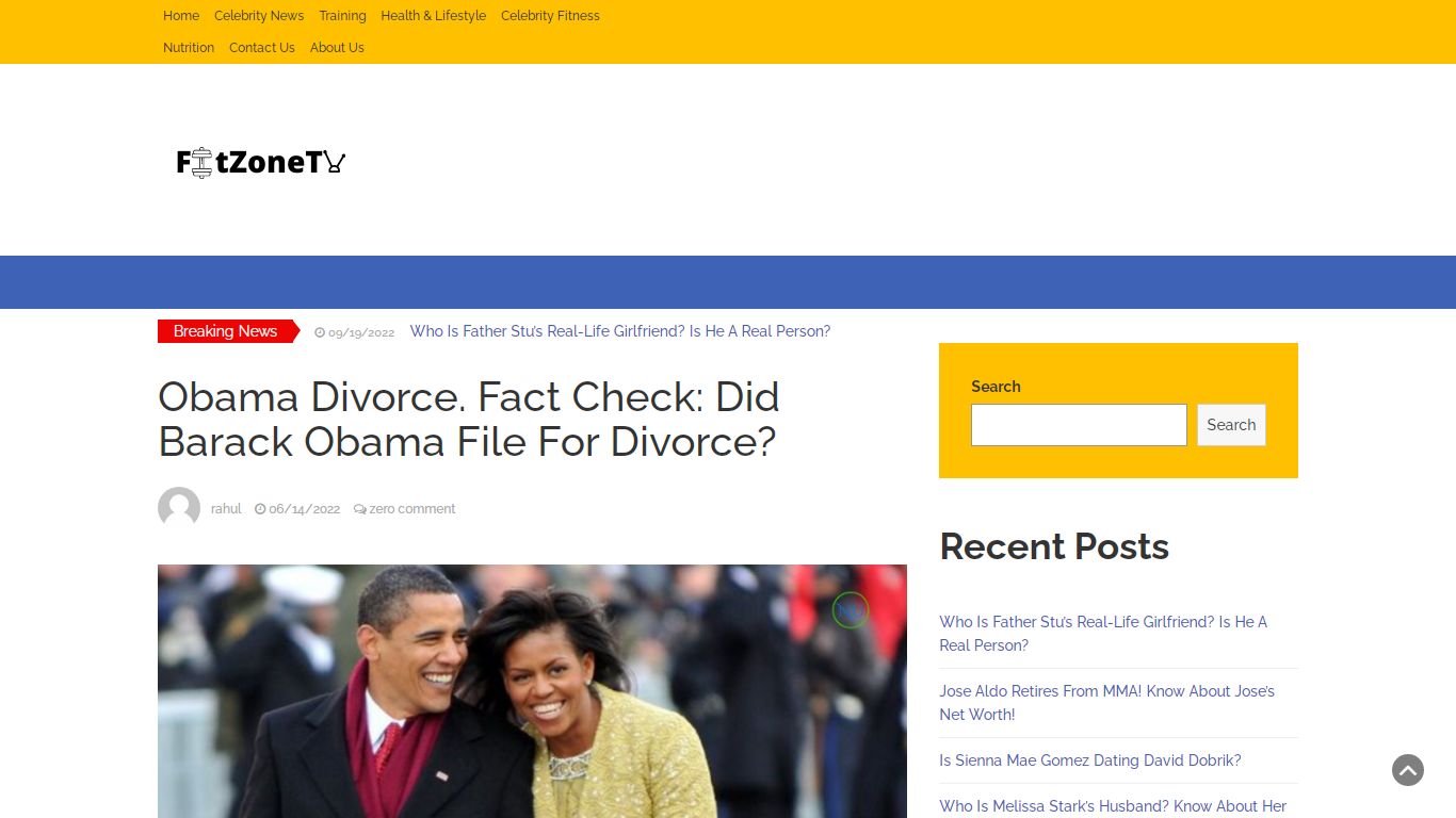 Obama Divorce. Fact Check: Did Barack Obama File For Divorce ...