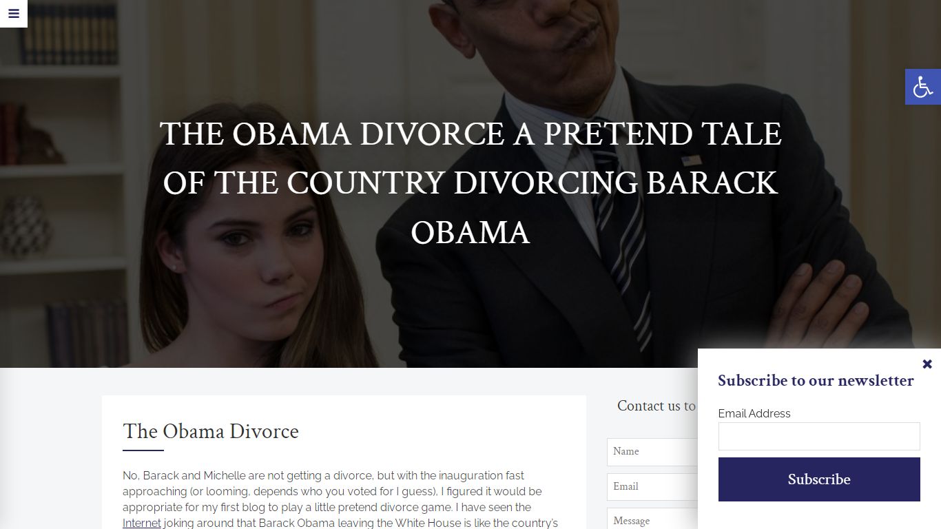 The Obama Divorce | Separation agreement | Divorce Lawyer Aventura ...